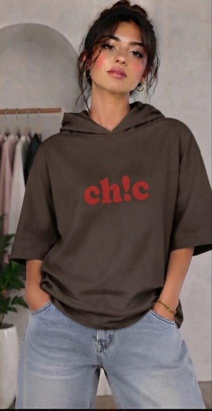 تیشرت کلاهدار chis راش