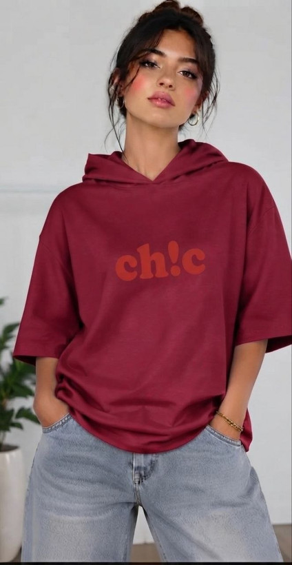 تیشرت کلاهدار chis راش