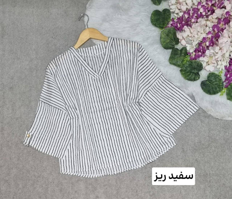 شومیز یقه v نفس